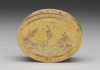 图片[3]-Chased gold mechanical automaton musical snuff box, Joseph-Etienne Blerzy, circa 1775, France-China Archive